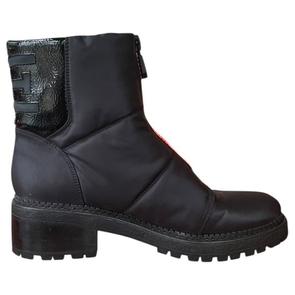 NEW Sam Edelman Black Jalissa Boots Water Resistant Chunky Heel Zipper Women's 9 - Picture 2 of 8